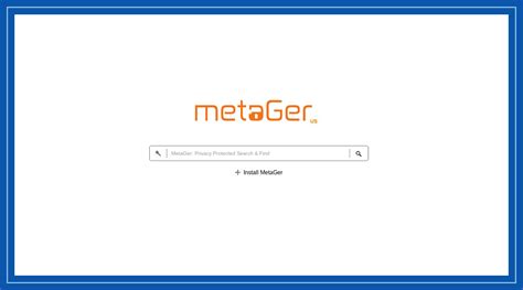 metager installieren|MetaGer Search